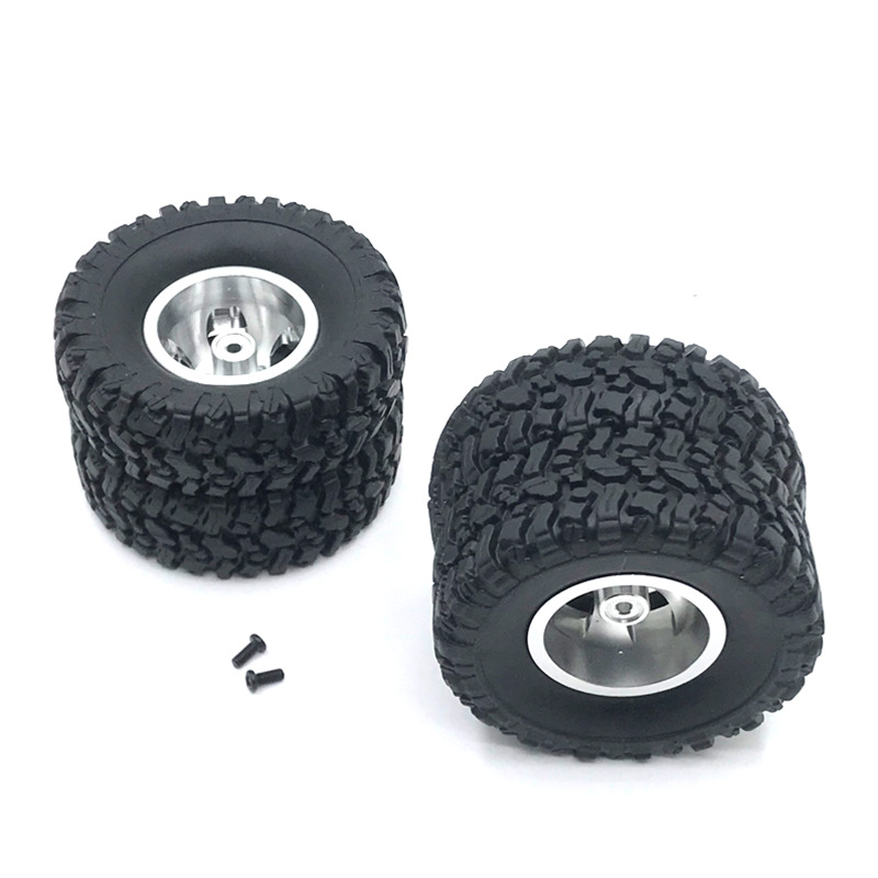 Wheel Tires Rally Wheels For MN MN78 MN82 1/12 LC79 MN D90 D91 D96 99S WPL 1/16 C14 C24 2pcs Double Wheel RC Car Parts