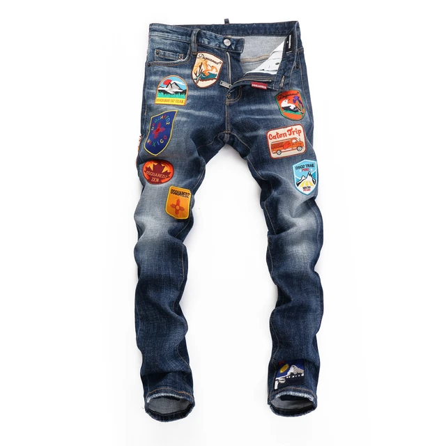 DSQUARED, Jeans, Desquard Patch Denim Jeans