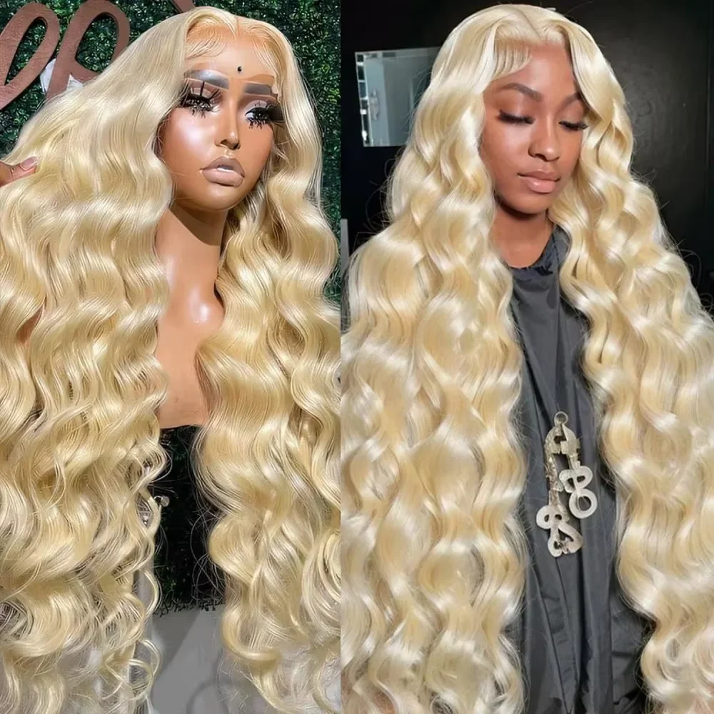 Lace Front Wig Blonde Body Wave 13x4 13x6 Human Hair HD Transparent Lace Pre Plucked Full Frontal For Black Women