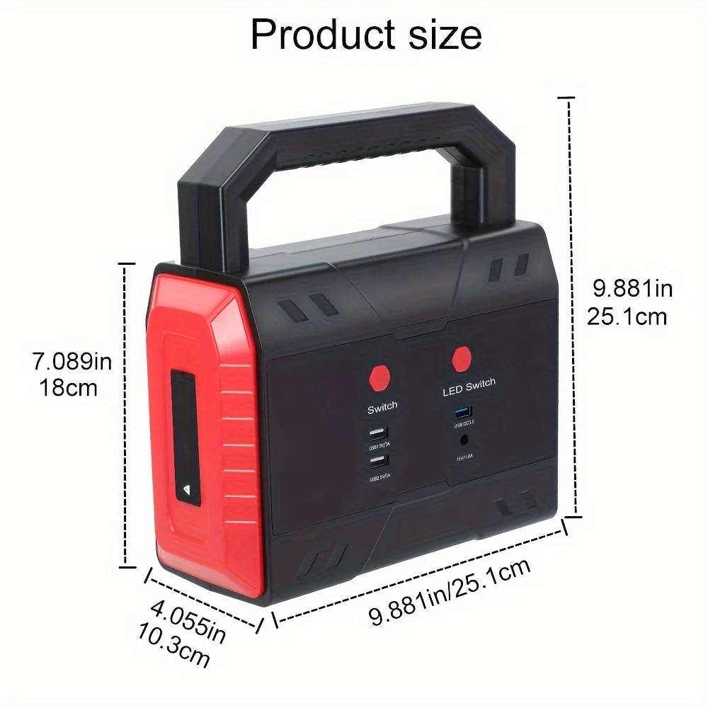 6000A 24V/12V Truck Start Power Bank, 49800mAh Jump Starter, Portable Heavy Duty Booster, QC3.0 LED Jump Start