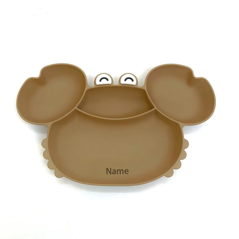 Baby Tableware Bowl Personalized Customization Free Printing Silicone Material Boy Girl Holiday Gift