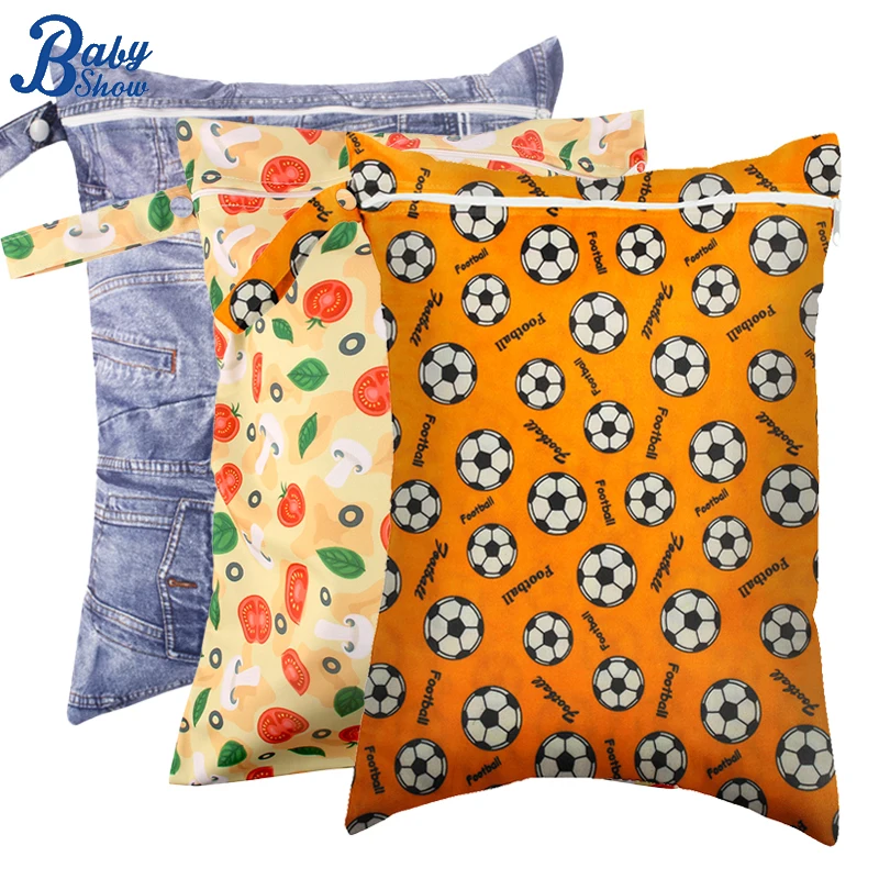 Wet Bag 30x40cm Washable Reusable Cloth Diaper Wet Nappy Bag Waterproof Diaper for Swimming Travel Baby Items Storage Pouch diaper pouch diaper bag