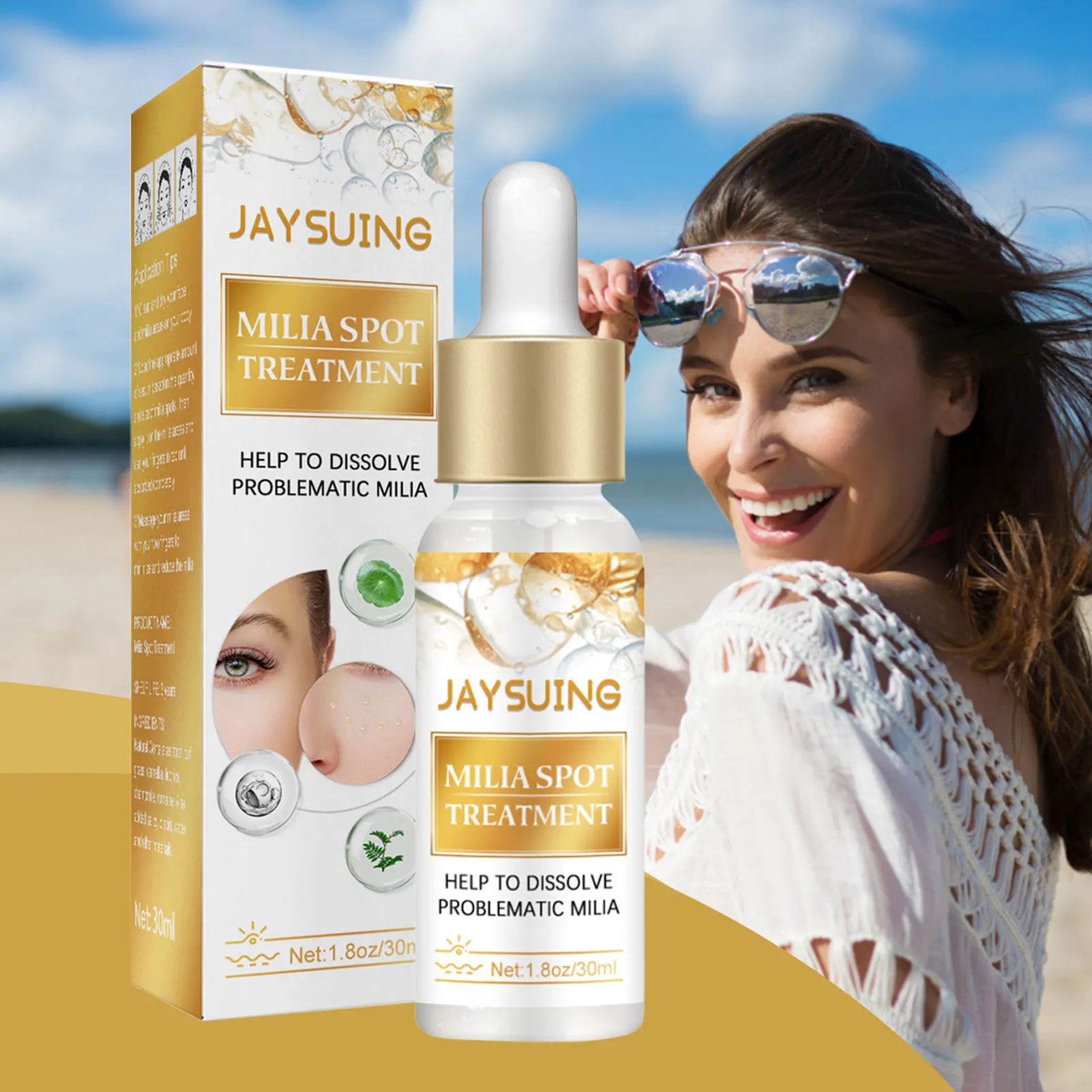 Milia Remover 30ml Eye Serum to Firm Wrinkles & Reduce Dark CirclesSkin