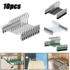 10PCS Metal Trouser Hanger with Adjustable Clip Clothes Hanger Non Slip Pant Hangers Heavy Duty Saving Space Stainless Steels 1