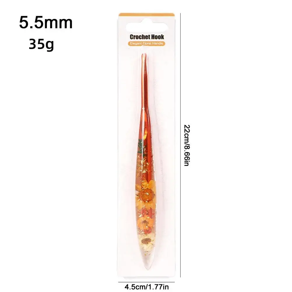 1pcs New Drip Glue Crochet Hook 2.0-6.0mm Aluminum Crochet Needles Ergonomic Knitting Crochet Set DIY Yarns Weave Needles