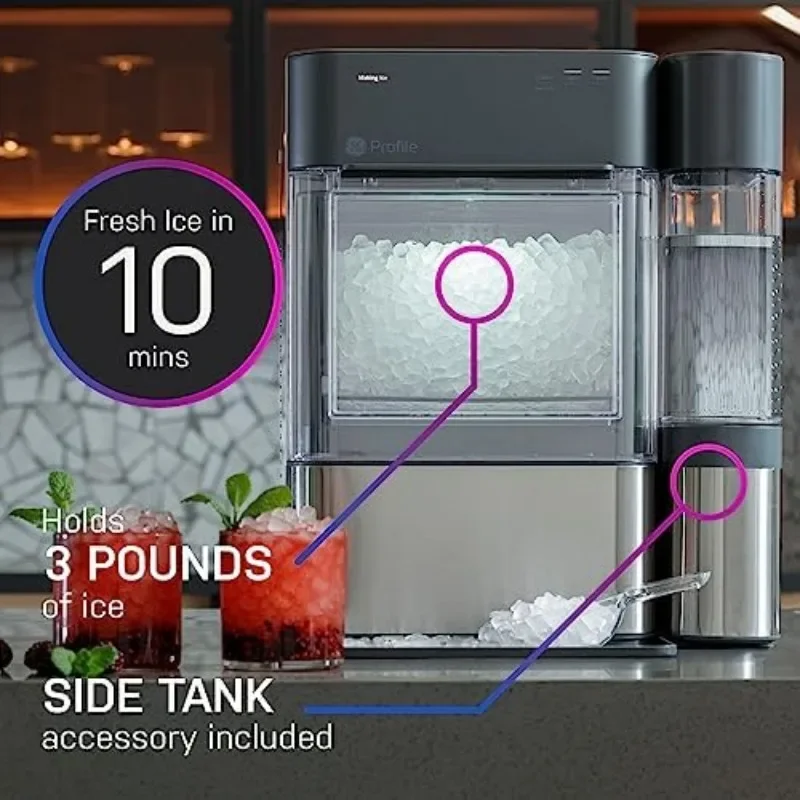 GE Profile Opal 2.0 XL with 1 Gallon Tank, Chewable Crunchable Countertop Nugget Ice Maker, Scoop included, 38 lbs in 24 hours 3