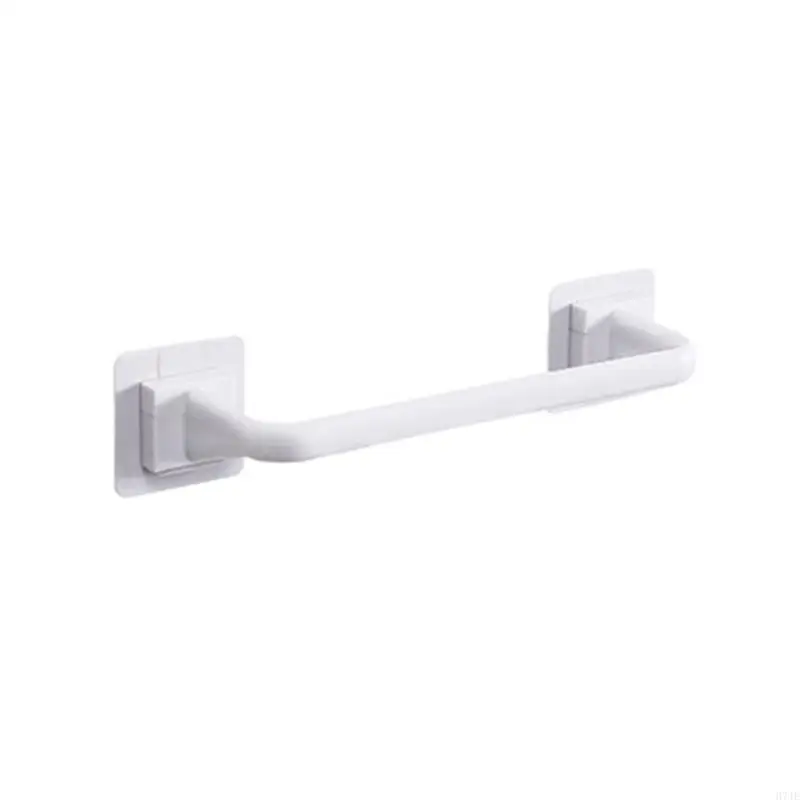 Multifunction Wall Mount Towel Rack Single Bra Adhesive Pot Lid Holder Non-Drilling Kitchen Bathroom Hanging Shelf 203F