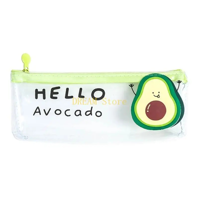 케이스 대용량 펜 가방 투명 PVC 펜 박스 데스크 펜 홀더 소년 소녀 최고의 판매를위한 휴대용 연필