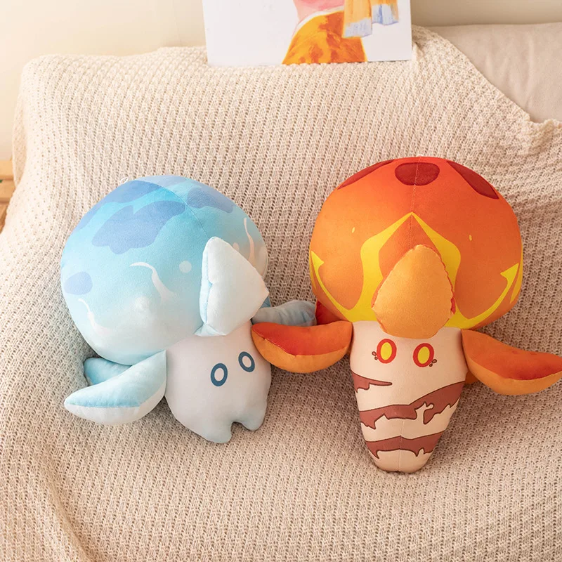 New Genshin Impact Water Beast Plush Doll Cute Plankton Floating Stuffed Animals Plushies Soft Kids Toys Anime Game Periphery floating solar water fountain