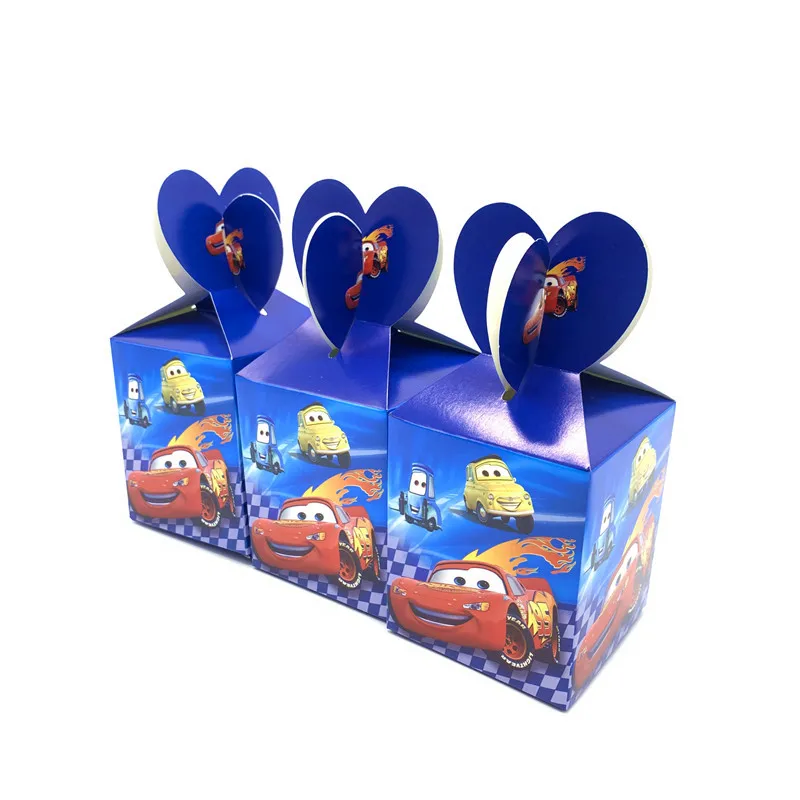 thumbnail image 1 of Cajas de regalo de papel con dibujos animados para fiestas de cumpleaños de niños, suministros para fiestas de princesas de Frozen, Minnie Mouse, caja de dulces, decoración para baby shower, 1 of 5