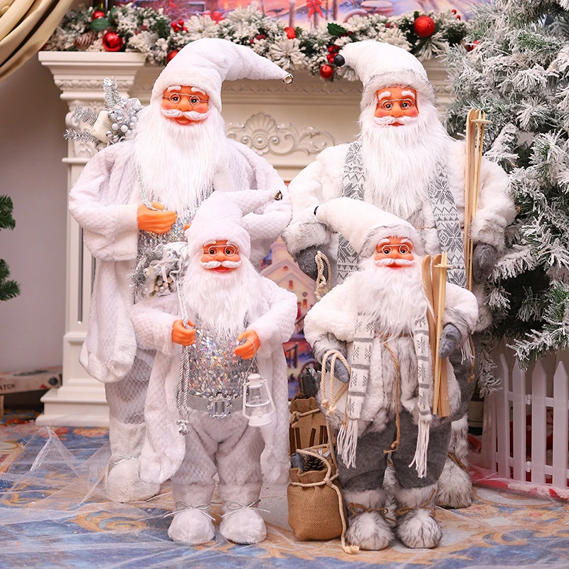 

Big white plush luxury plush luxury Doll Children Xmas Gift Christmas Hat Decorations for Home Wedding Party Supplies Ornaments