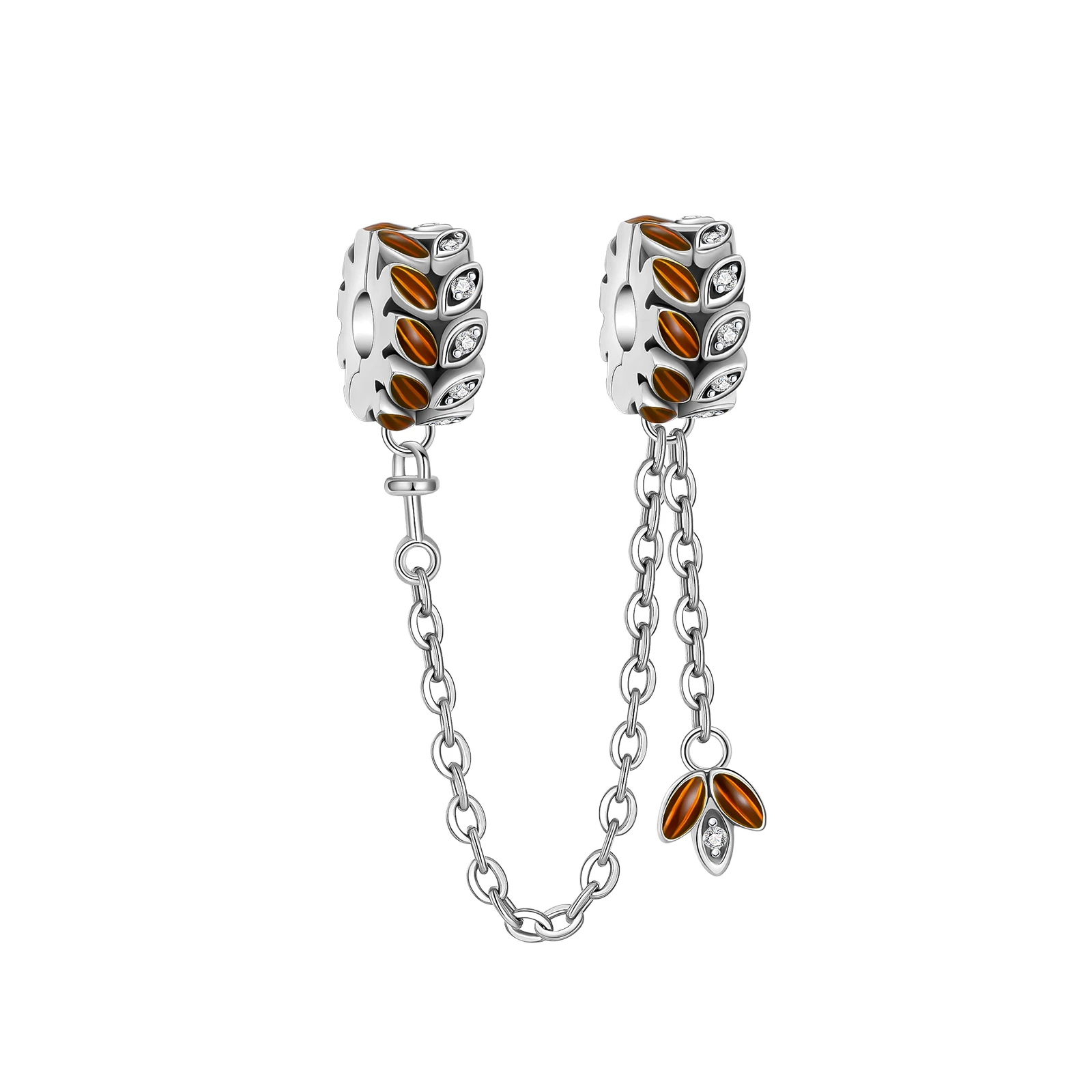 

Цепочка с бусинами из серебра 925 пробы, для браслетов Pandora