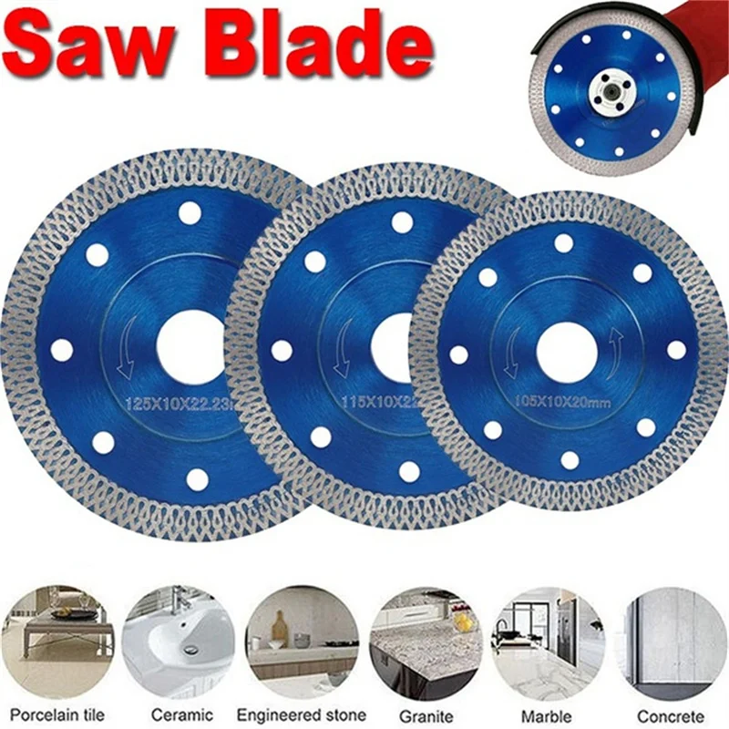 

Diamond Saw Blade For Porcelain Tile Ceramic Dry Cutting Aggressive Disc Marble Granite Stone Saw Blade Wave Style 105/115/125mm