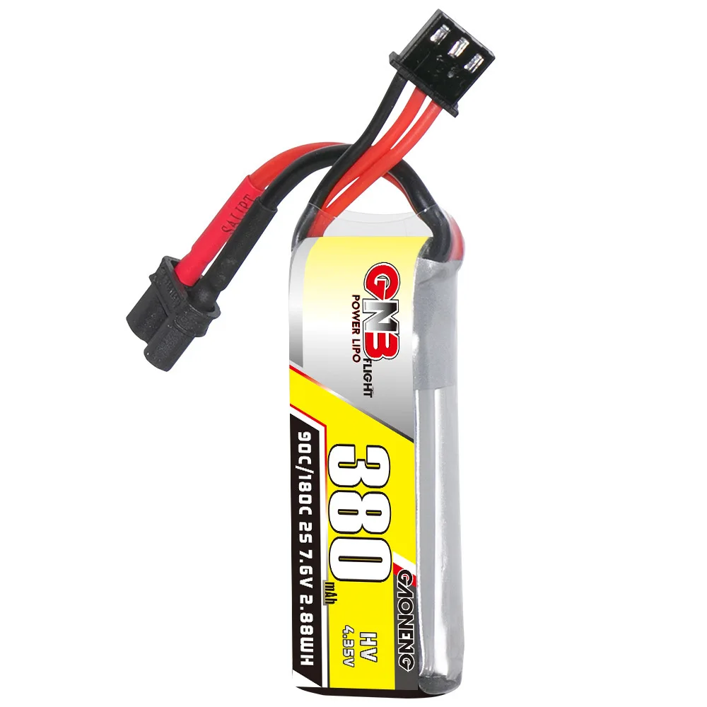 Original GNB 7.6v 380mAh 90c/180c Lipo Battery For Beta75X RC Helicopter Quadcopter FPV Racing Drone Spare Parts HV 2s Battery 4