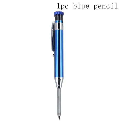 6Colors 2.8mm Metal Solid Carpenter Mechanical Pencil with Sharpener 2B Lead Core Deep Hole Construction Marking Scriber Tool - Image 20