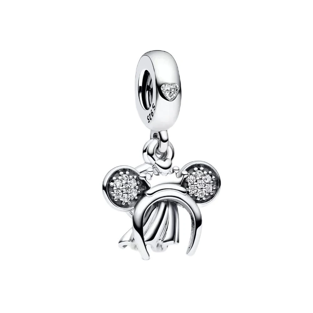 2024 new disney Mickey Minnie Charms  silver 925 trinkets Beads Suitable for original 925 charm bracelet Jewelry gift 4