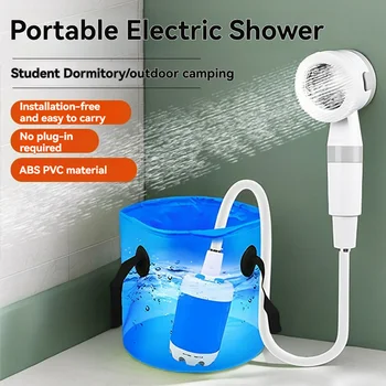 Soffione doccia elettrico ricaricabile per esterni Doccia portatile senza fili alimentata a batteria per uso in dormitorio, casa di campagna e giardino 1