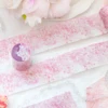 2m Sakura PET Decorative Stickers Pink Flower Washi Tape For Scrapbooking Planner Journal DIY Making Tapes Japanese Stationery 4