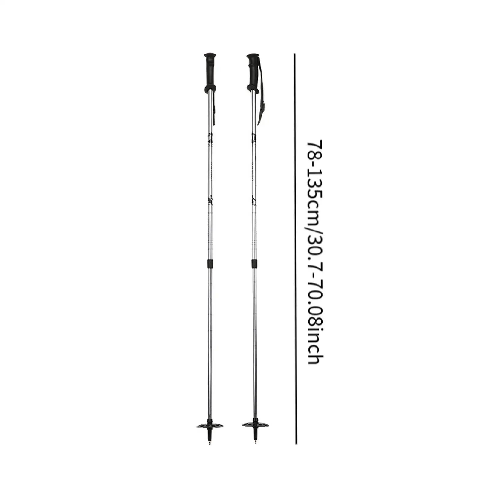 Ski Poles for Adults Kids with Lock System Ergonomic Grip Walking Sticks for Winter Sports Hiking Skiing Mountaineering Outdoor 6