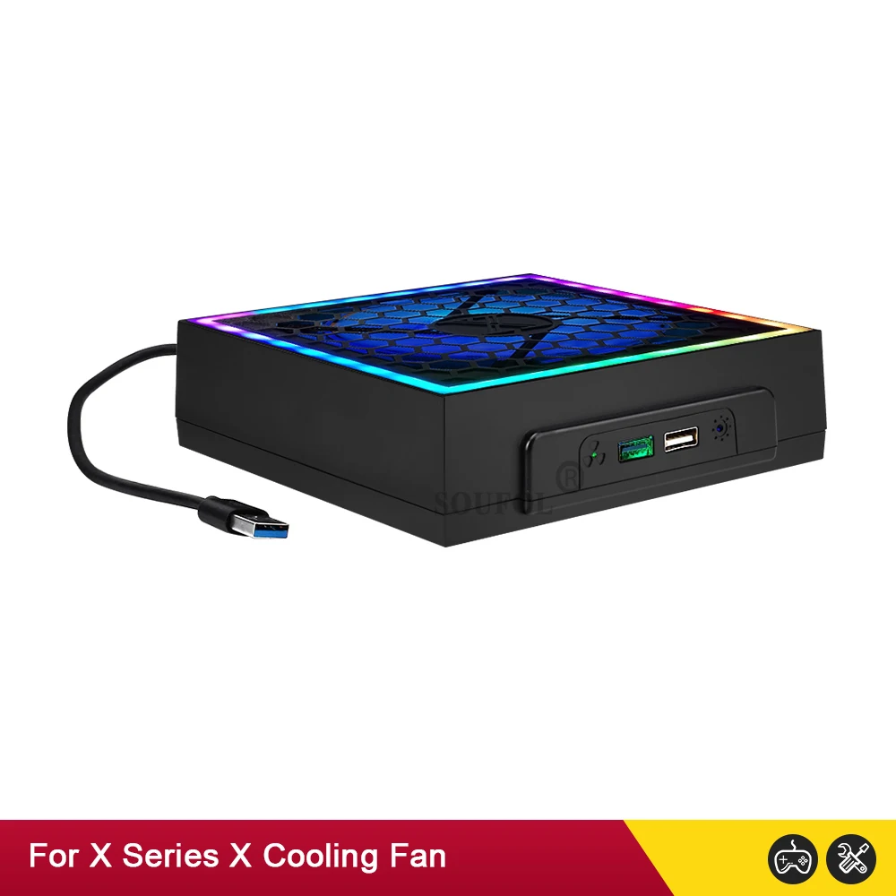 

Game Console Cooling Fan Stand for Xbox Series X Accessories Top Dust Proof Cover 3 Speed Adjustable Host Heat Dissipation Dock