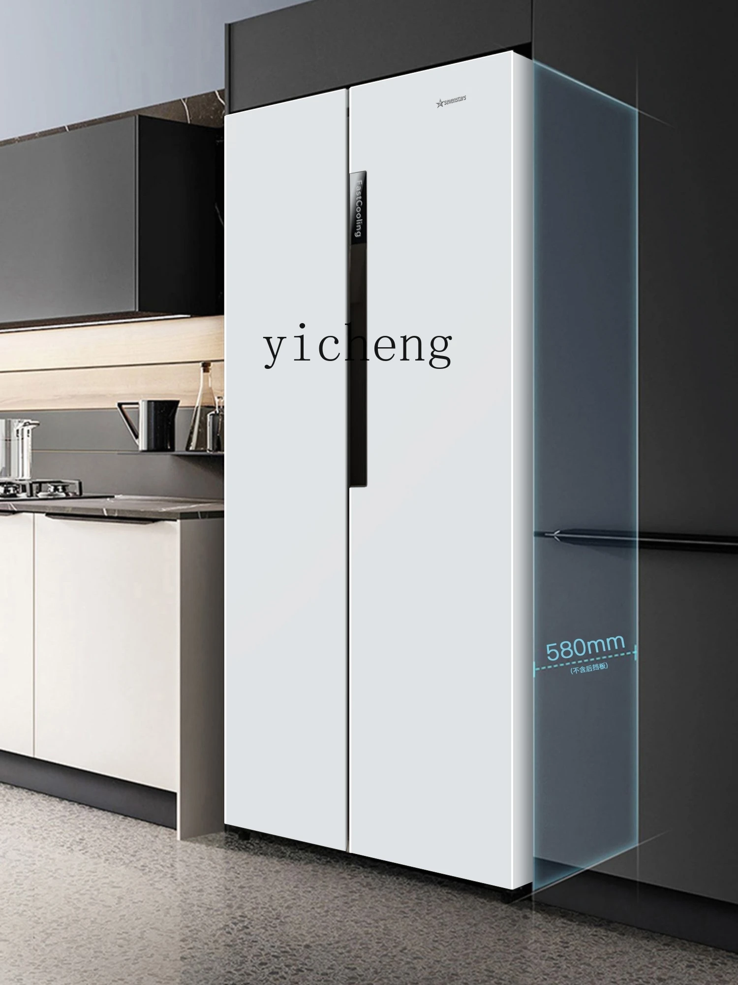 ZC Large-Capacity Two-Door Refrigerator Household Four-Door Cross First-Class Energy Efficiency Air Cooling Frostless Ultra-Thin
