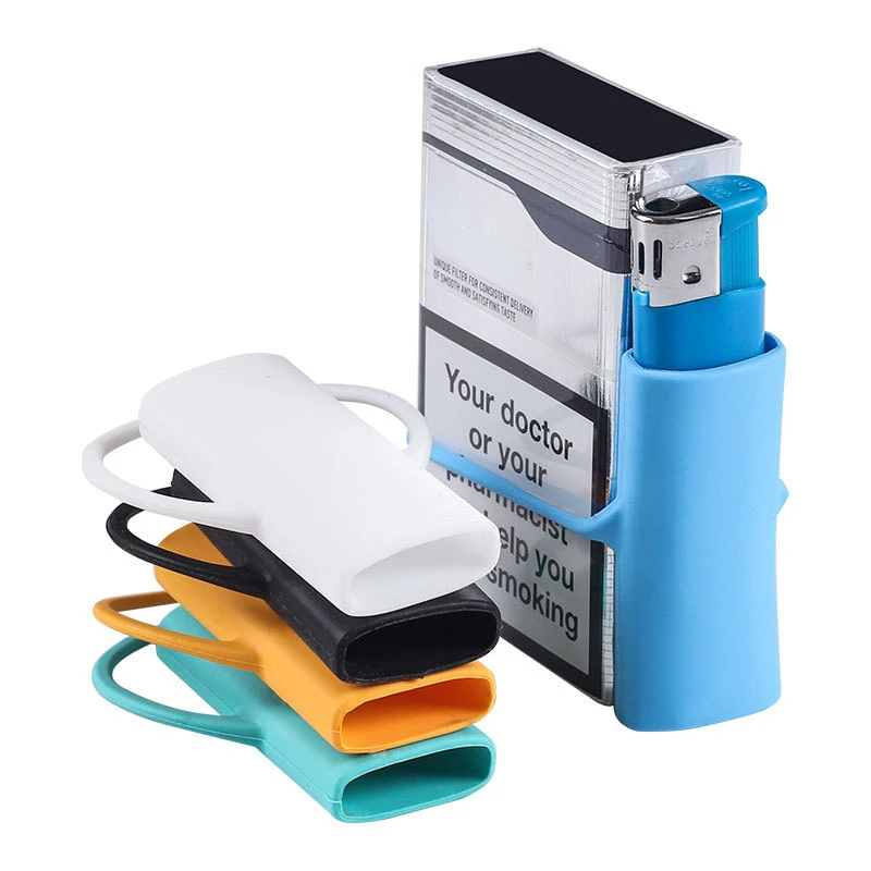 Silicone Lighter Protective Cover Lighter Cover Case Bag Lighter Case Cover  Lighter Cigarette Case Box Lighter Integrated Bag