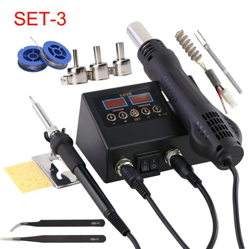 Electric Soldering Iron Welding Station with Dual Digital Display