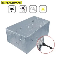 Premium Waterproof Outdoor Furniture Covers - Durable Protection for Chairs, Sofas, and Tables, Available in 55 Sizes, Dust - Proof and Weather - Resistant (Silver)