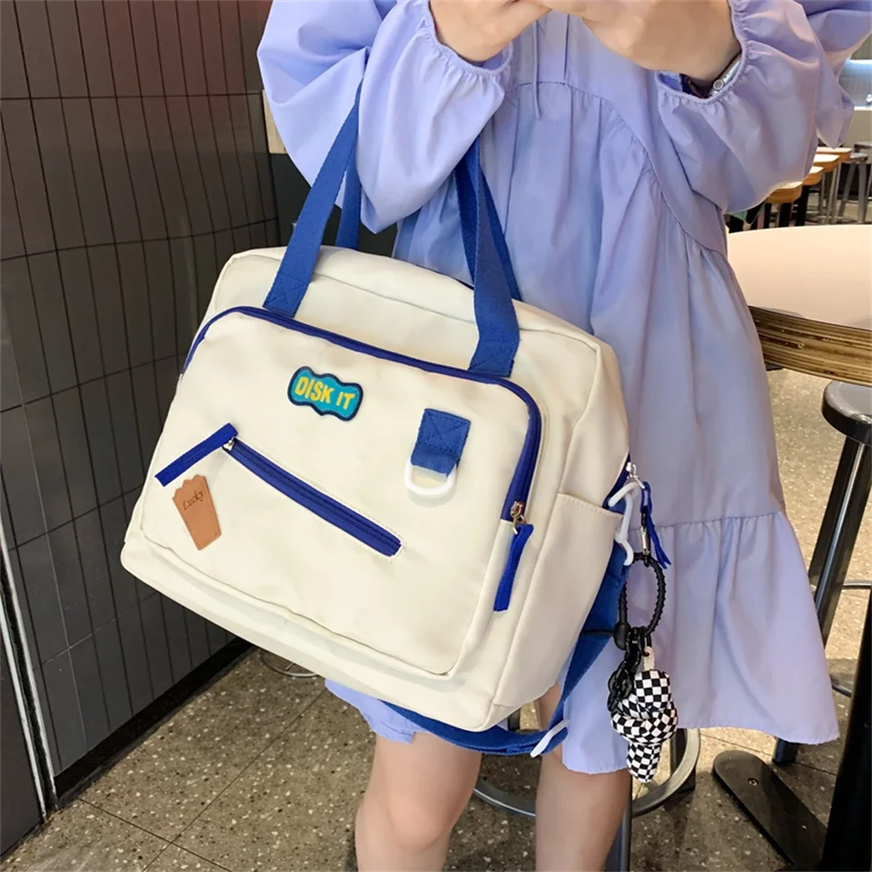 Kawaii College Style Multipocket Shoulder Backpack