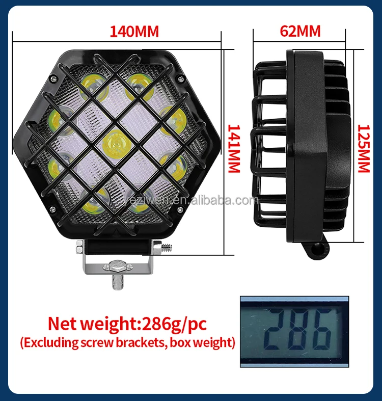 Auto Work Light 150W Led Light Round Square LED Offroad LED Bar 5.5 Inch Spot Fl