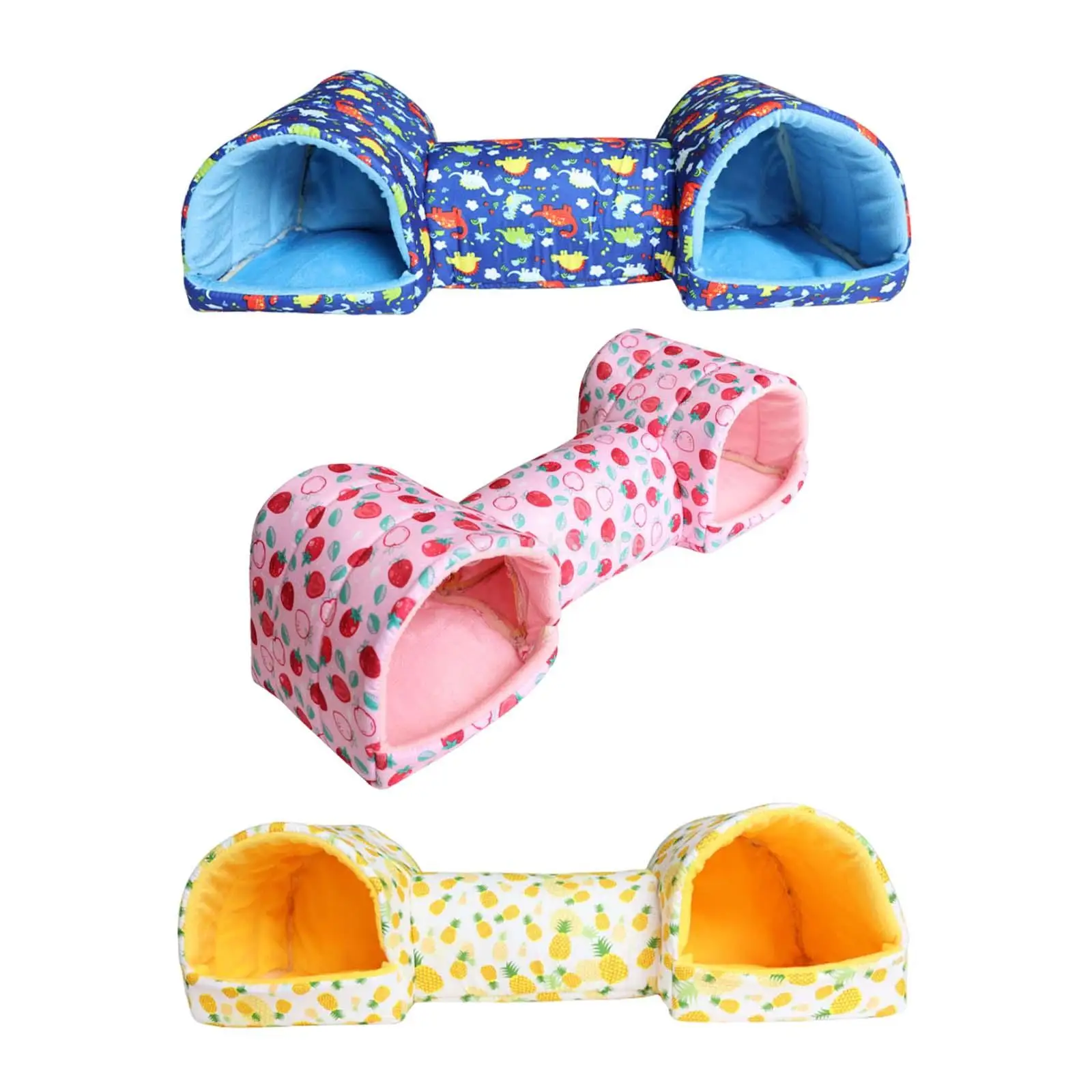 Hamster Hideout Sleeping Hideaway Tube Amusement Resting Guinea Pig Tunnel and Bed for Small Pets Mice Squirrel Ferret Hedgehog