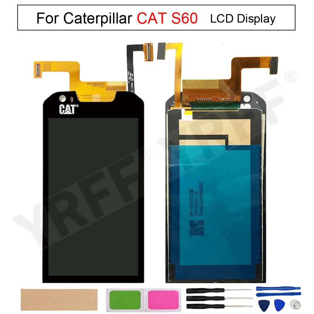 Per Cat S60 Display Lcd 4.7 Pollici Touch Screen Digitizer Assembly Per Caterpillar Cat S60 Sostituzione Del Telefono Con Schermo Lcd