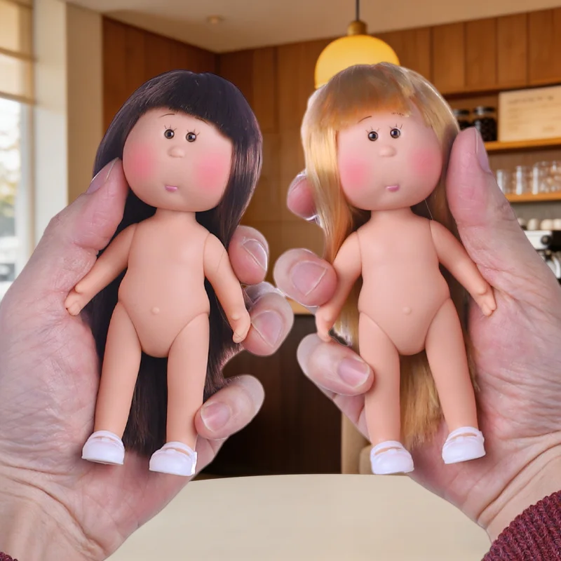 감자 인형 14cm 움직일 수 있는 관절 DIY 플라스틱 인형 어린이 장난감 동반자 생일 선물 소녀 방 장식 장식품