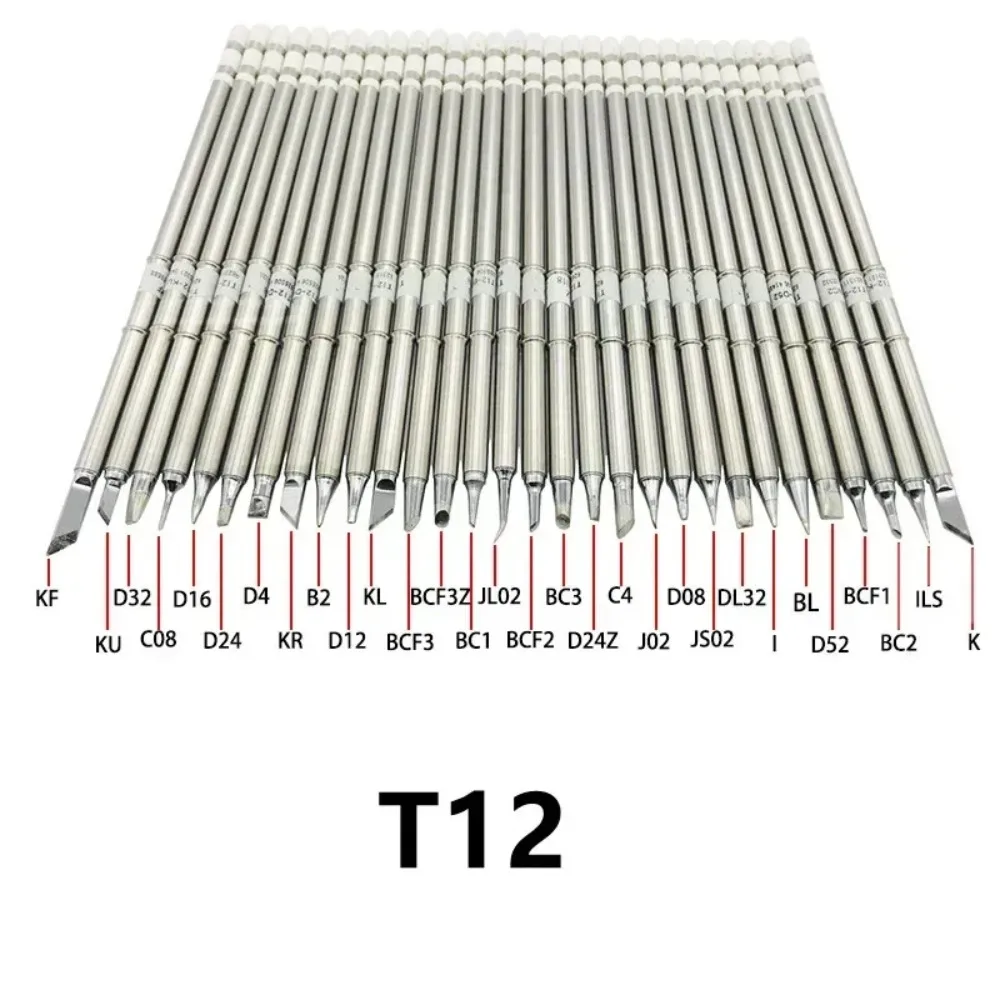 T12 Soldering Iron Tips Kits-T12-K B2 BL I ILS JL02 D24 KF BC2 BC3 C4 for FX951 Micro DIY Soldering Station