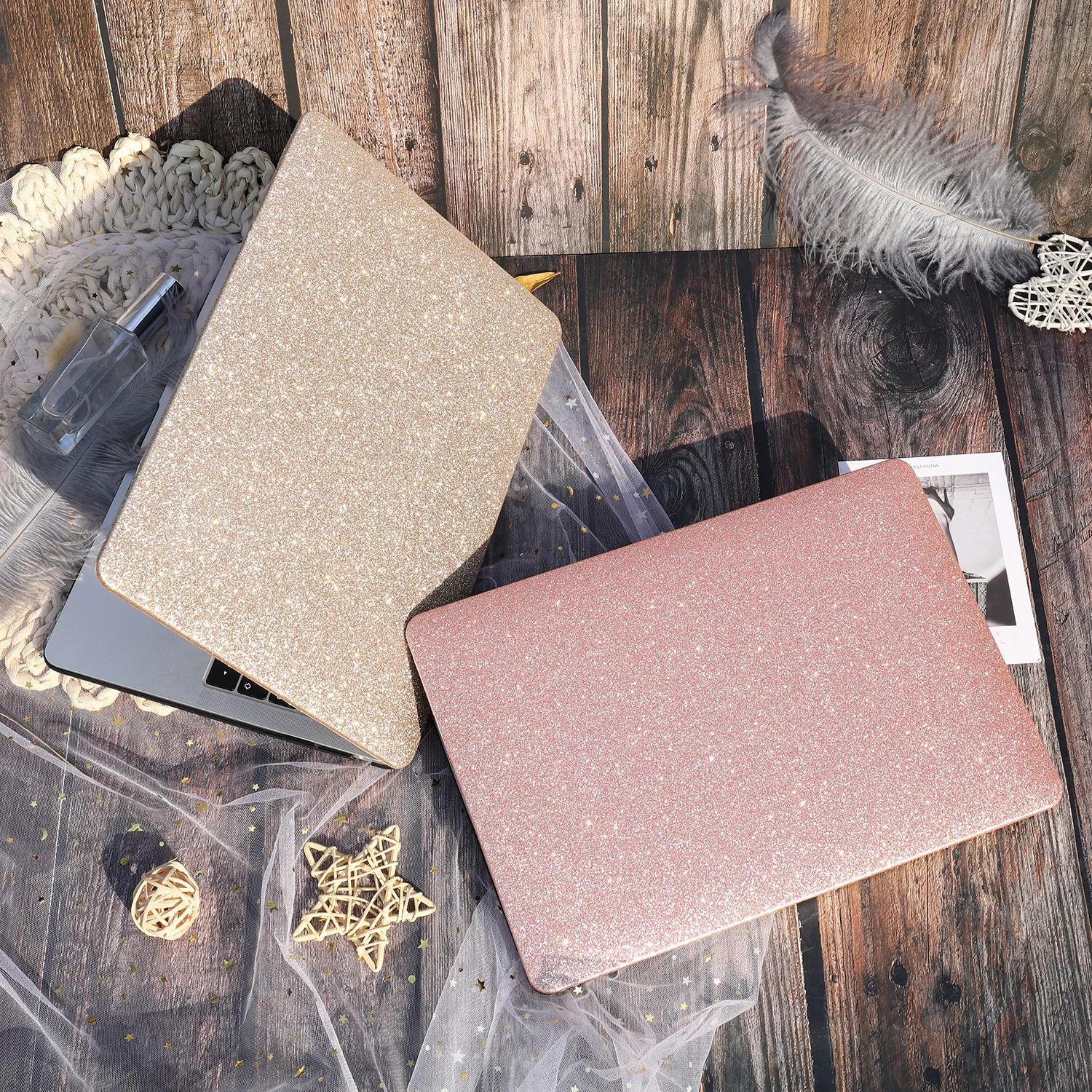 Capa de Mármore Bling para Macbook Air 13 Touch Id2023 2023 A2179 A2337 A1932 Retina Pro 13 15 Touch Bar A2159 A1990 Tampa do Teclado - Imagem 6