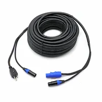 PowerCon to NEMA 5-15P Plug + 3Pin XLR Cable 3x1.5mm² Power & DMX Hybrid Cord for DJ Lighting Stage Audio Speaker 1m 2m 3m 5m - Image 3