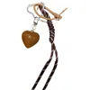 2024 New MIU Style Angola Red Heart Braided Rope Keychain Pendant Personalized Bag Pendant Accessories 5