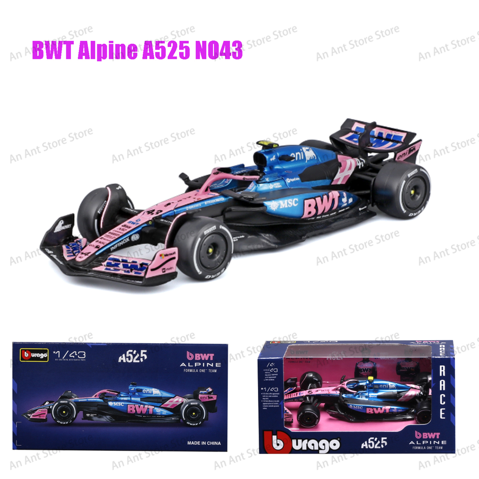 Bburago 1:43 F1 Team Red Bull RB21 Ferrari Mercedes W16 Martin McLaren alloy luxury car die cast car model toy series Collecti