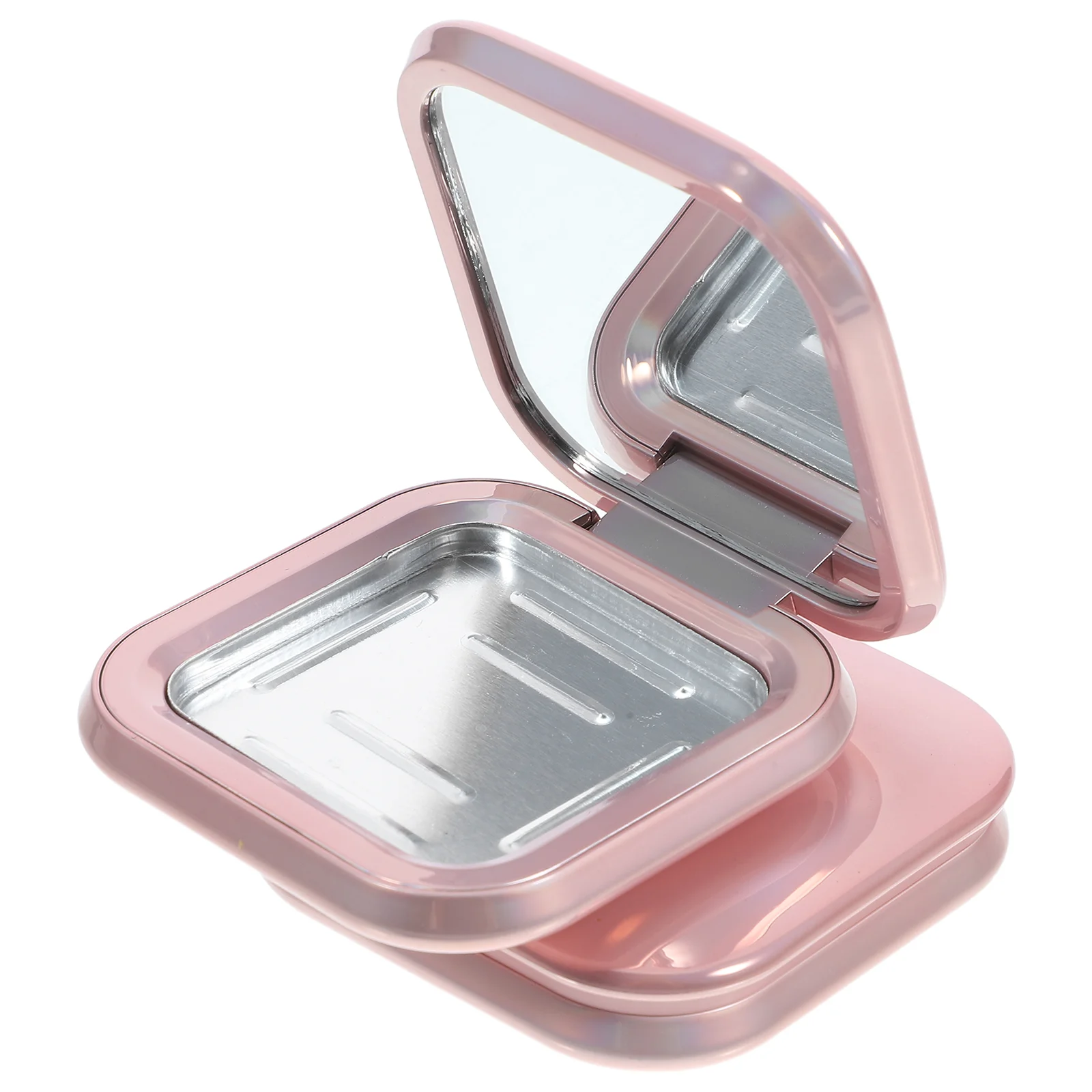 Empty Eyeshadow Palette Mini Highlighters Box Portable Makeup Case Container With Mirror For Bb Cream Foundation Powder DIY 10g empty loose powder case with brush mirror 3 in 1 cosmetic powder container bottle reusable travel foundation makeup jar