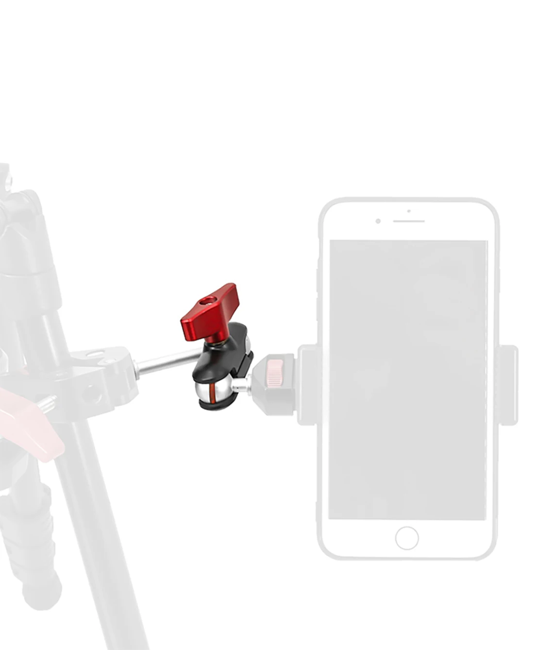 360 Tripod Magic Arm Mount Adapter Dual Ballhead 1/4"Screw Articulating Connecto