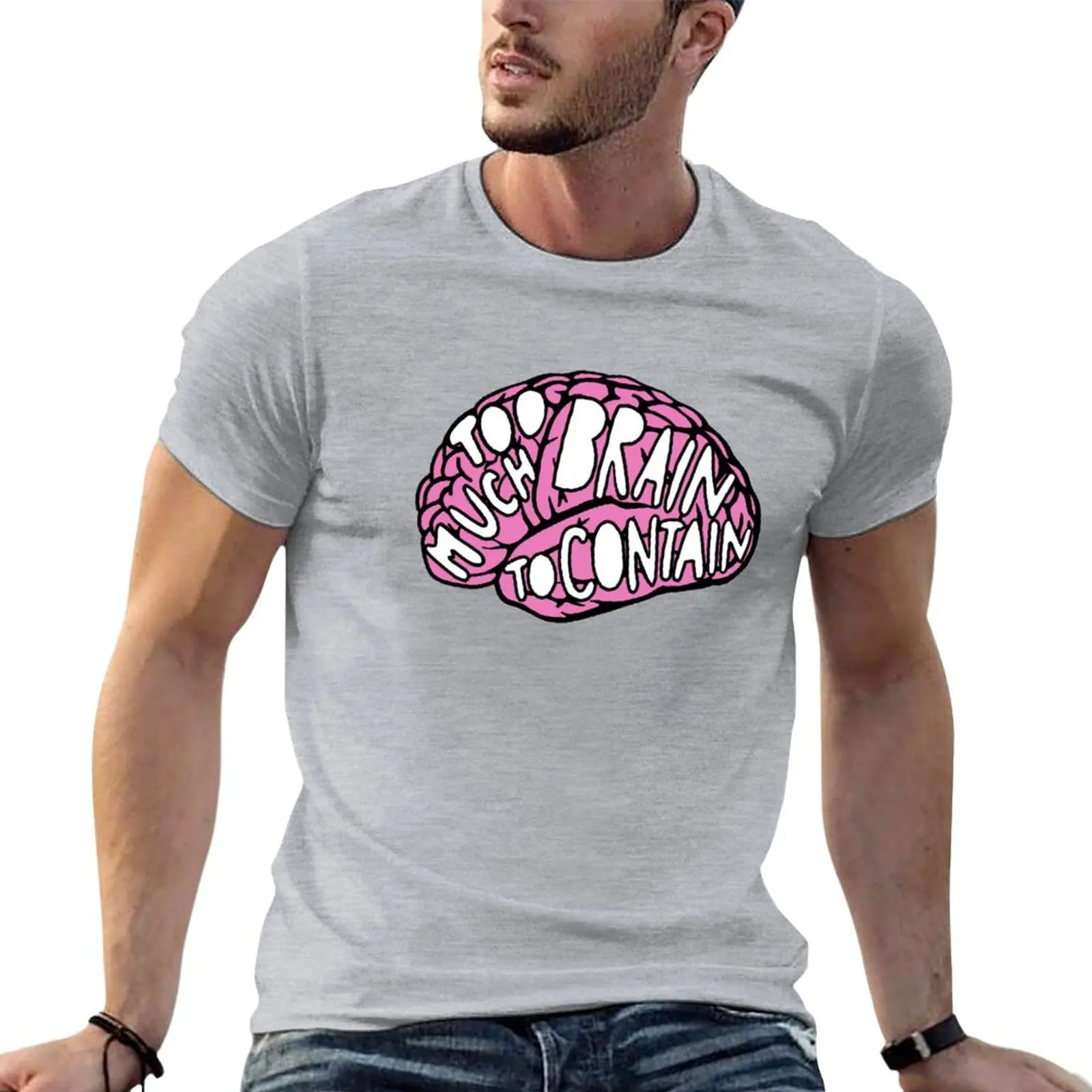 

Too Much Brain To Contain T-Shirt cute clothes cute tops customs design your own mens t shirts