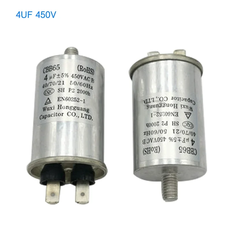 For Washer Dish Washer Capacitor Motor Capacitor Accessories CBB65 MKP3/4/5/6/7UF 450V