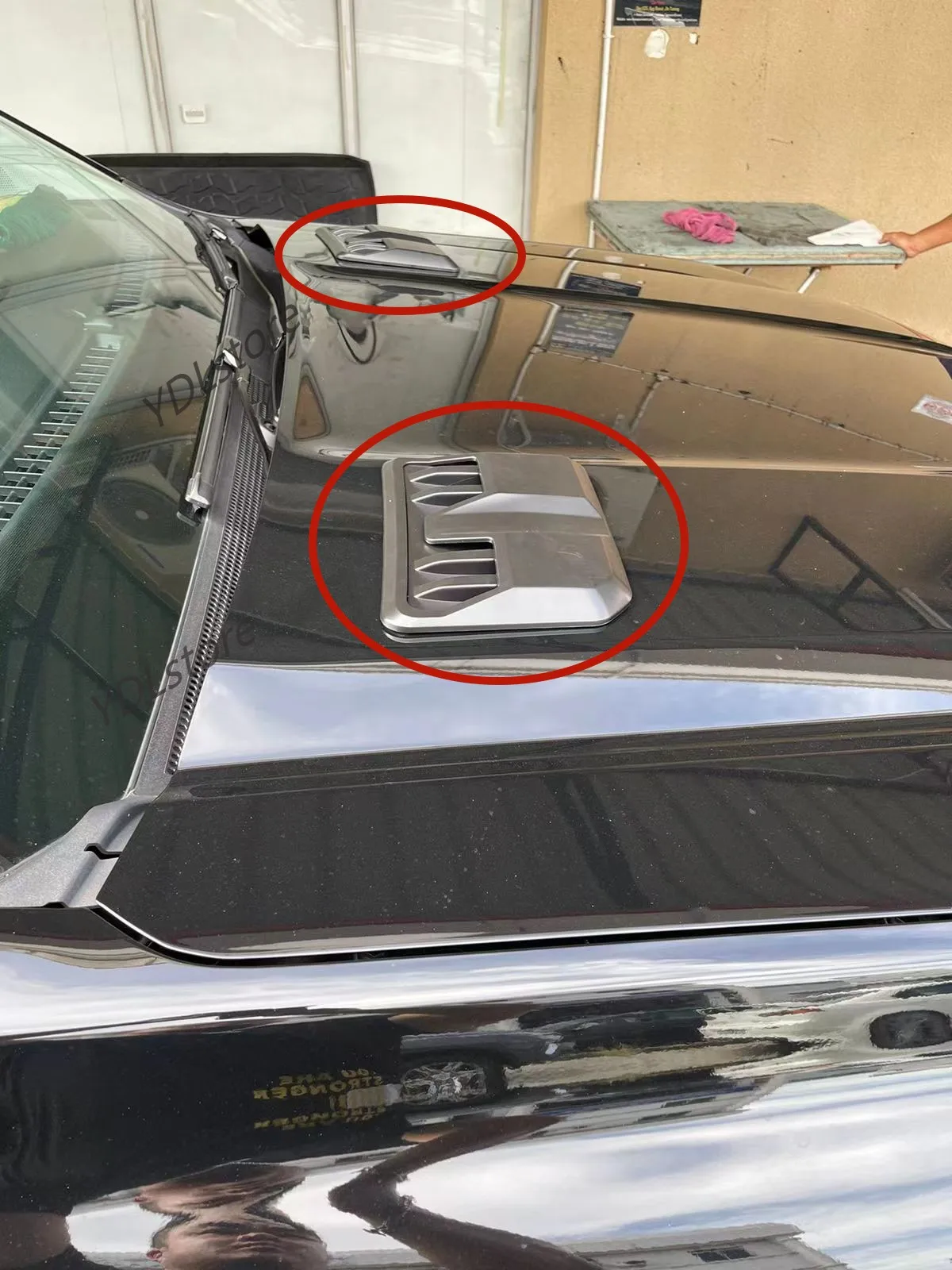 Universal Car Exterior Accessories ABS Bonnet Hood Cover For Raptor Type Decorative Cover For Ranger And Everest car body trim accessories