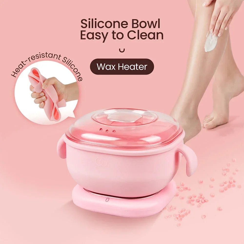 Wax Heater 400ML Foldable Heater Hair Removal Wax Machine SPA Body Epilator Paraffin Pot Travel Portable Silicone Wax Warmer