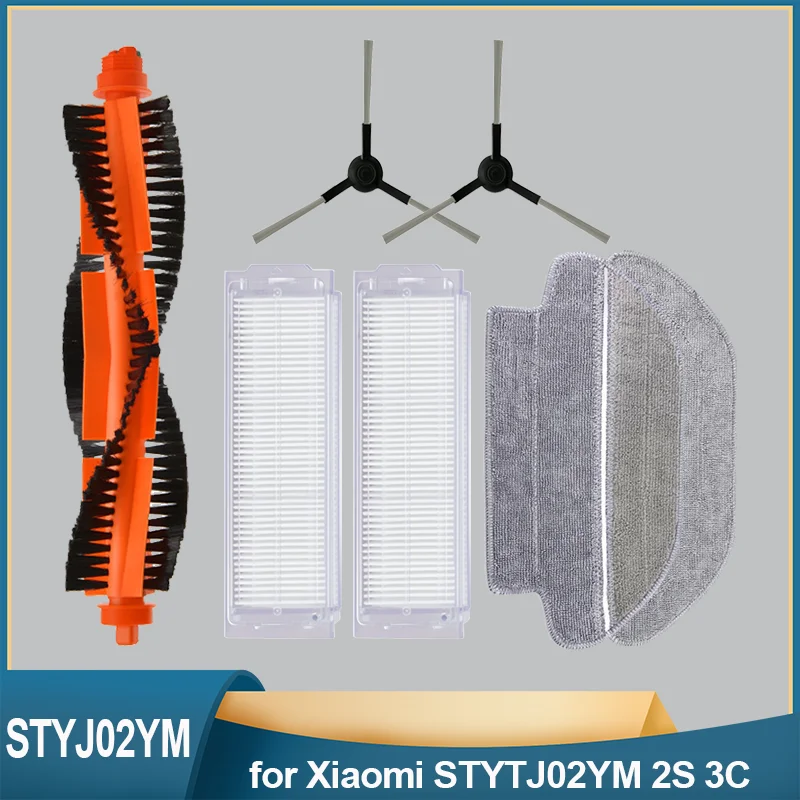 

Vacuum Cleaner Accessories for Xiaomi Robot Vacuum-Mop Pro LDS STYJ02YM STYTJ02YM 2S XMSTJQR2S 3C Hepa Filter Brush Mops
