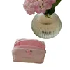 1 Piece Ins Fashion Makeup Case Elegant Simplicity Sweet Floral Lipstick Bag Portable Large Capacity Earphone Cable Storage Bag 5