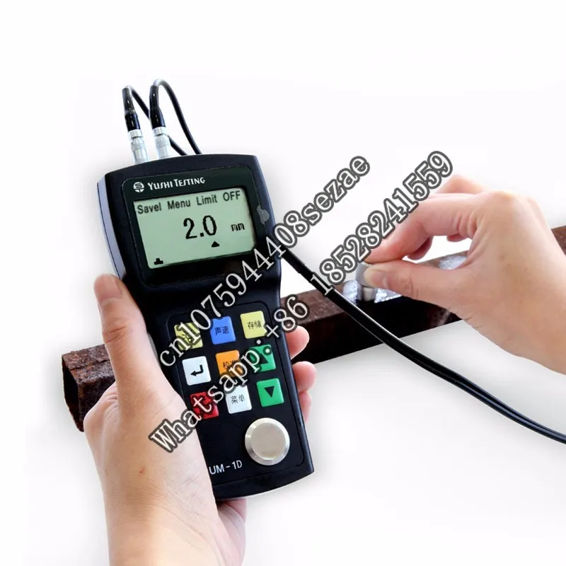 

yushi um-1 portable 0.1mm 0.8-300mm ultrasonic thickness gauge from china factory
