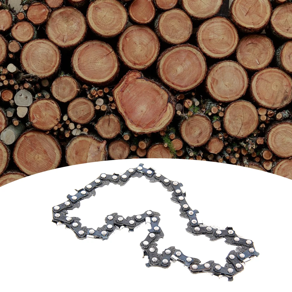 4/6/8 Inch Chains and Guide Bar Mini Steel Chains Electric Saw Blade Electric Power Tool Saw Accessory Replacement Wood Cutting 3