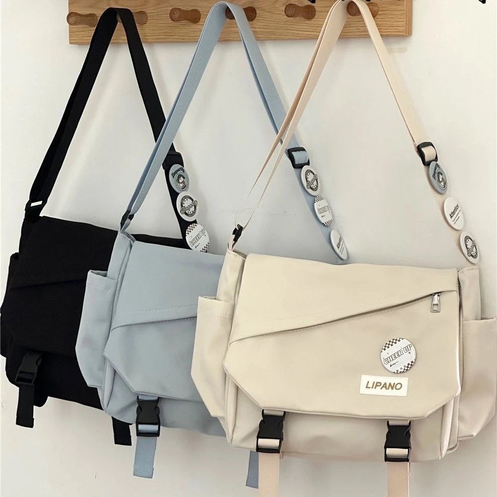 

ins Hot Sell Japanese Casual Crossbody Bag For Women and Men Unisex Shoulder Bags Collage Student School Book Bag Messenger Bags