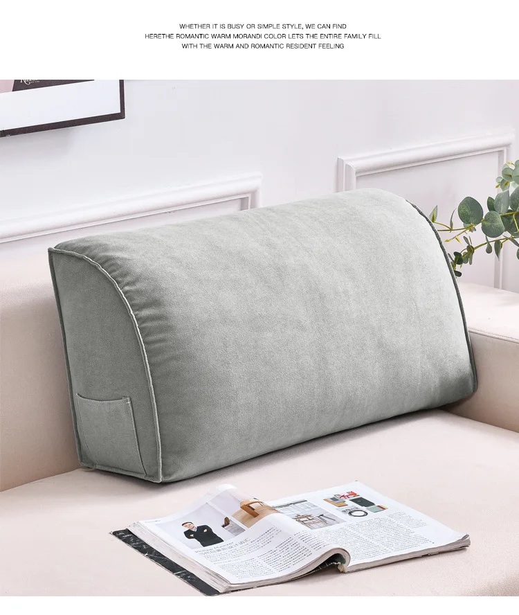 LUHAMEG Reading Pillow Wedge Throw Back Support Triangle Pillow Cushion  Adjustable Sofa Bed Rest Cushion Neck Support,Apply to Head Waist Support